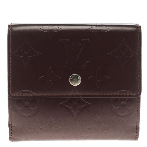 louis vuitton vernis maroon women wallet replica|how to spot a Louis Vuitton wallet.